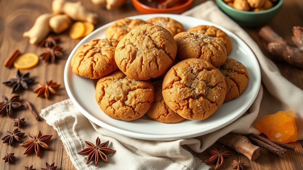 chewy ginger molasses cookies