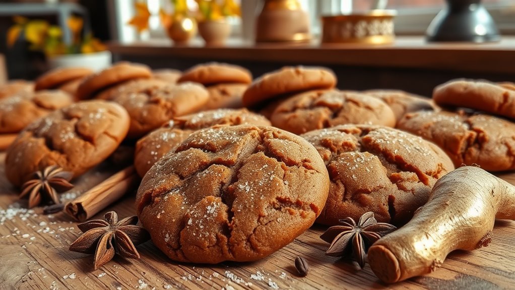 chewy molasses ginger cookies