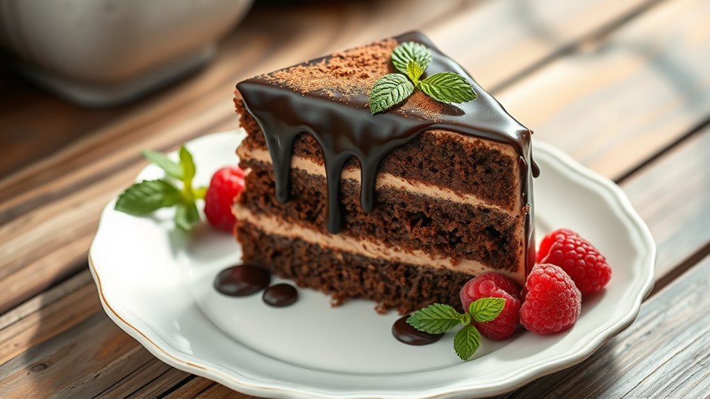 chocolate soaked milk cake