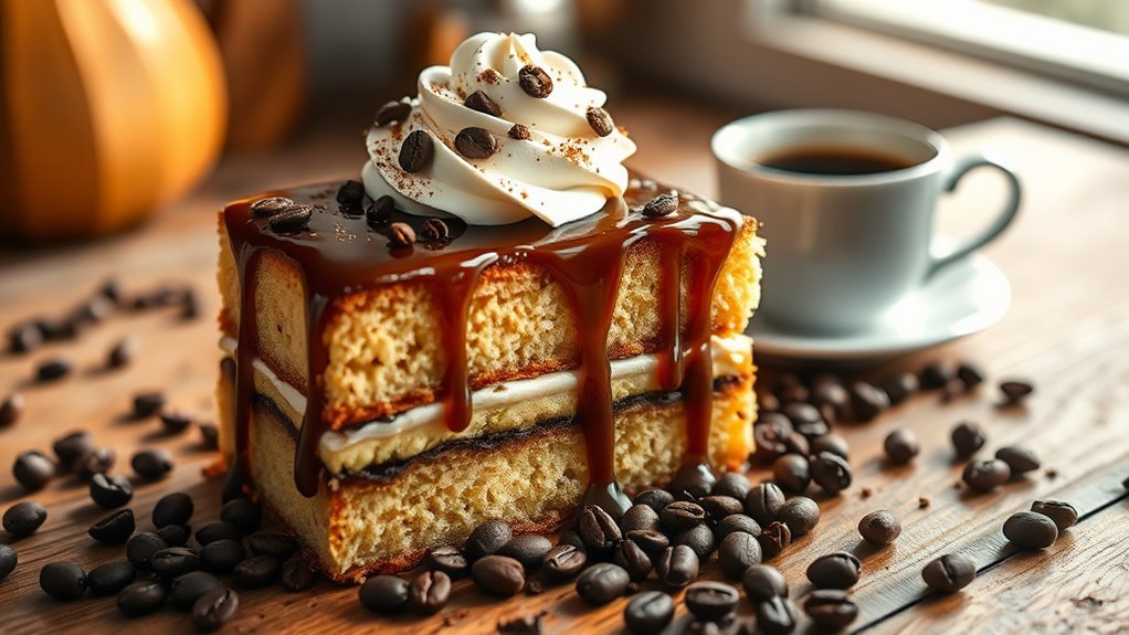 coffee infused milk cake