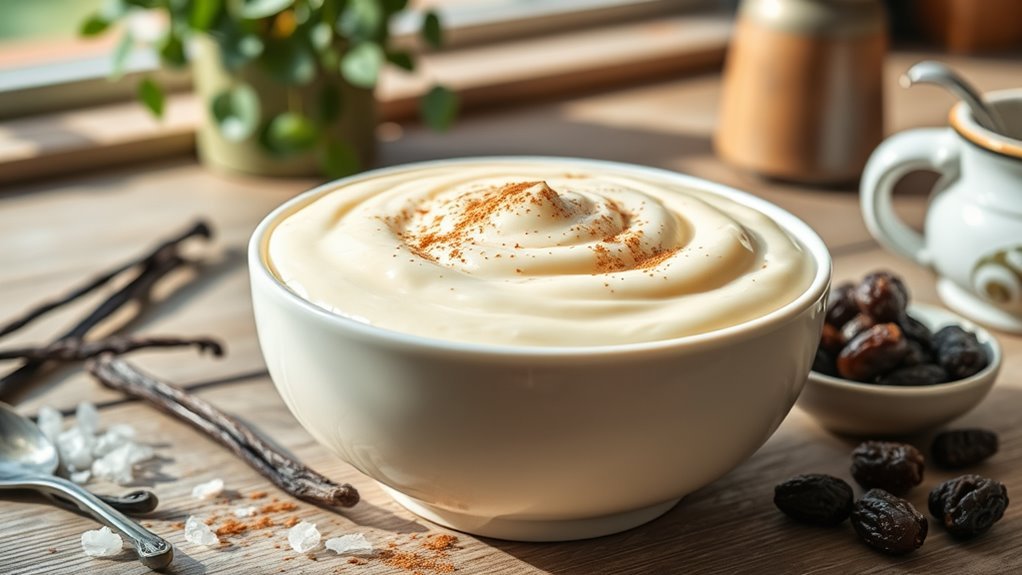 creamy vanilla rice dessert