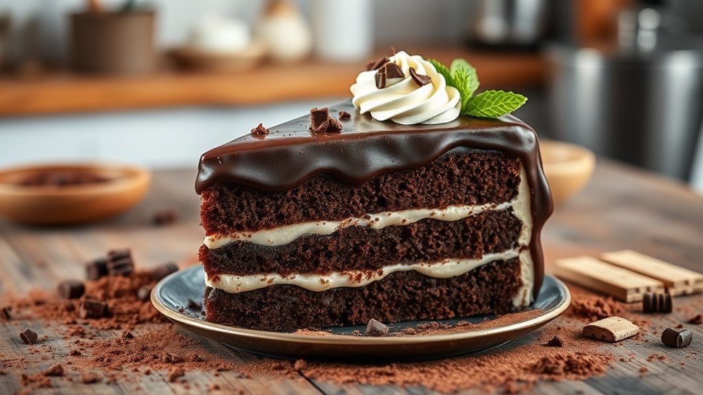 decadent chocolate milk cake