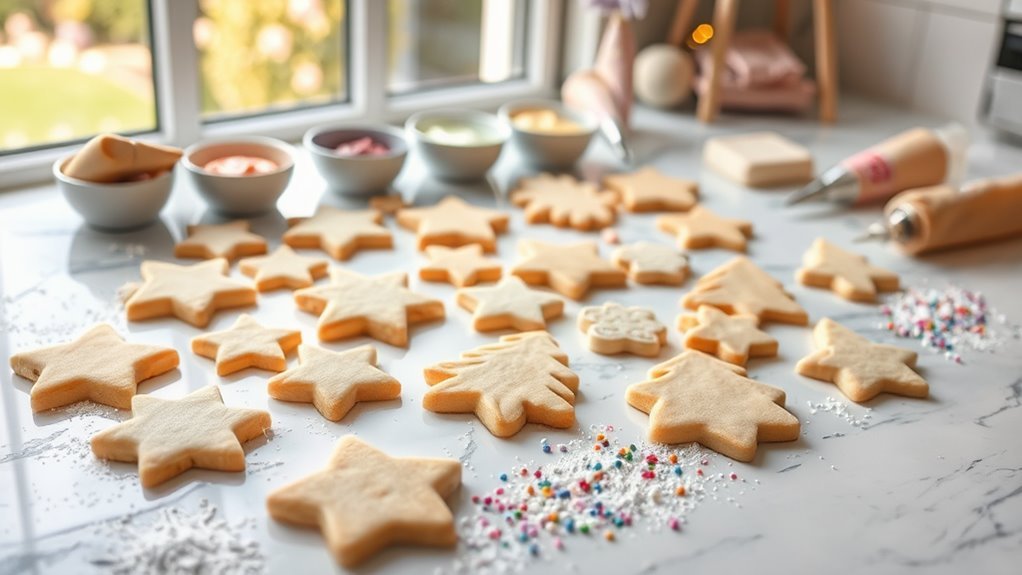 decorative rolled sugar cookies