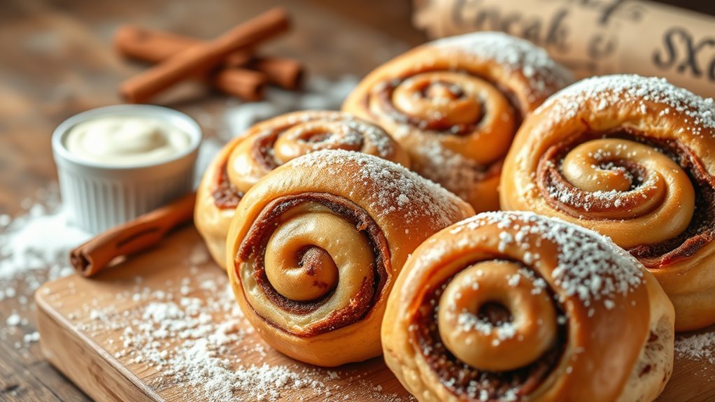 delicious cinnamon pastry rolls
