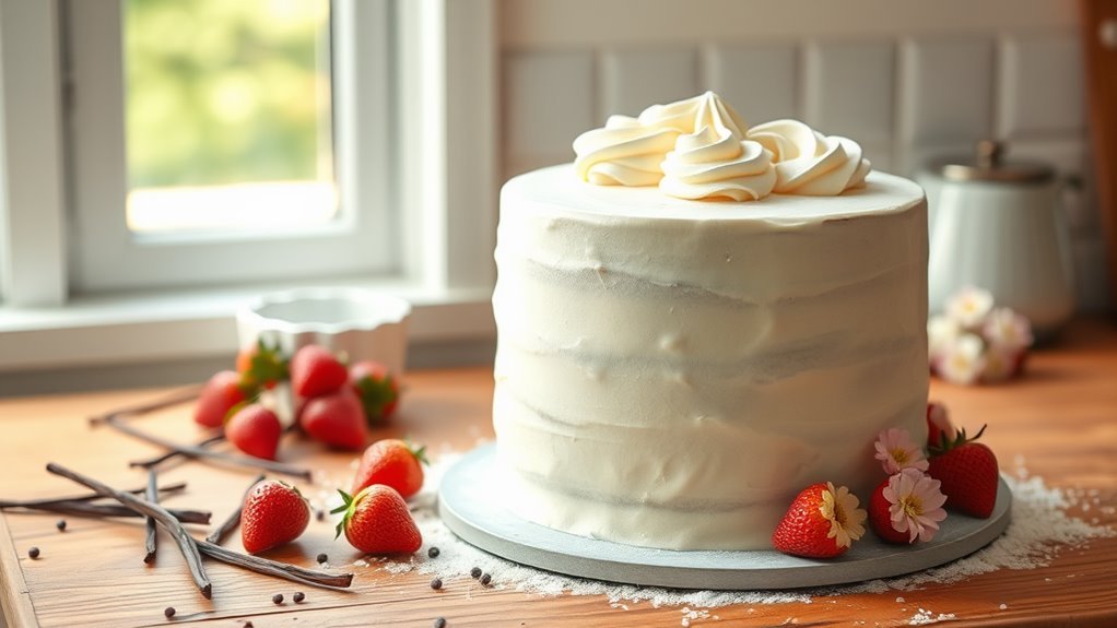 delicious classic vanilla cake