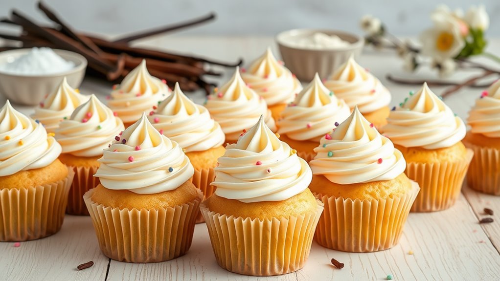delicious classic vanilla cupcakes