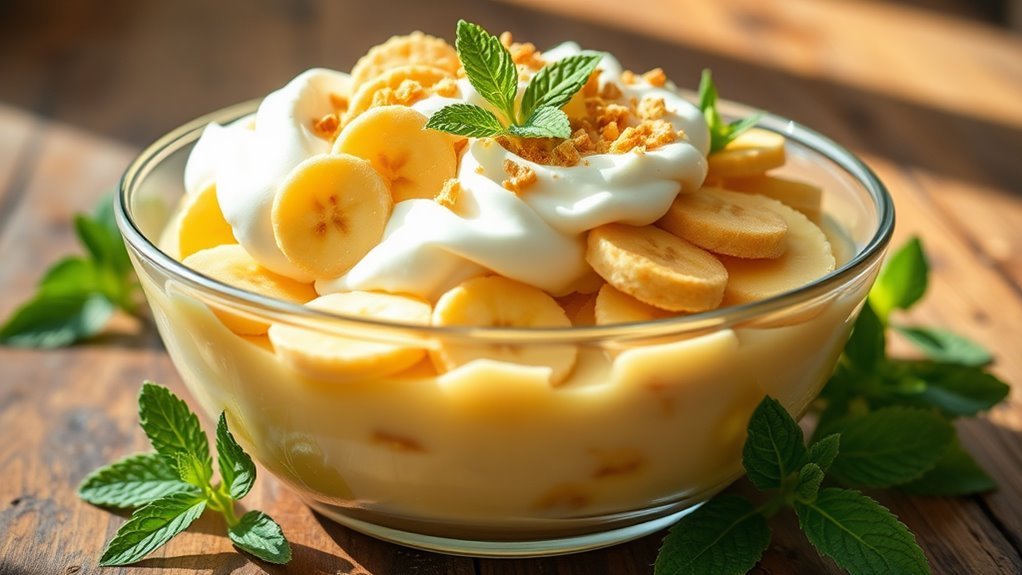 delicious creamy banana dessert