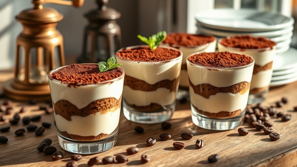 delicious layered coffee dessert