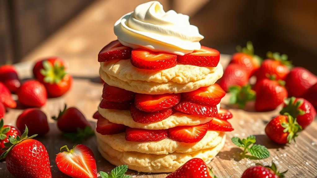 delicious layered strawberry dessert