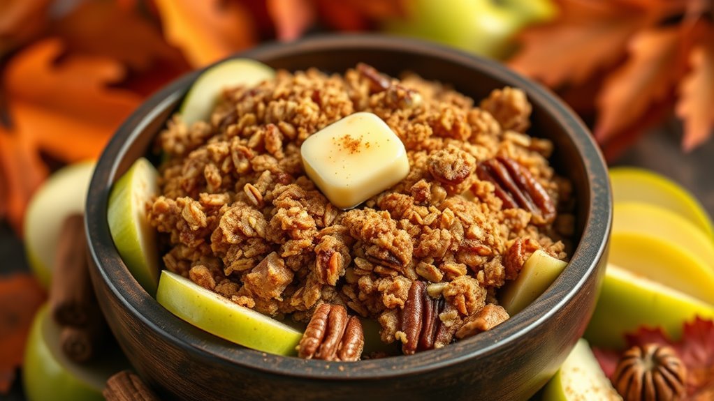 delicious nutty apple dessert