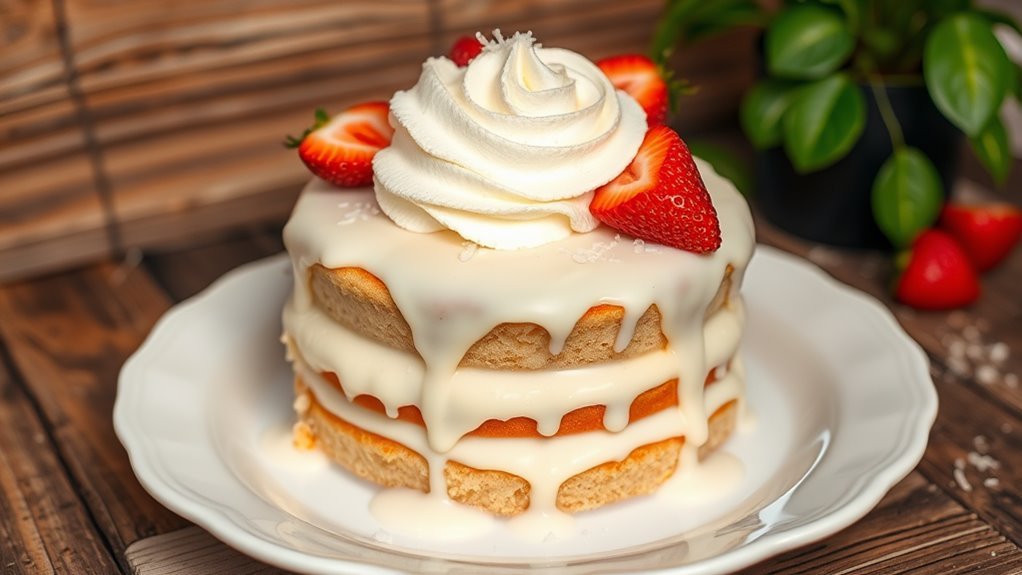 delicious soaked milk cake