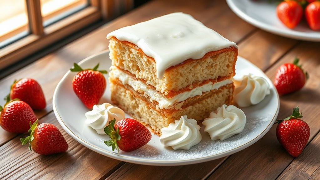 delicious soaked milk cake