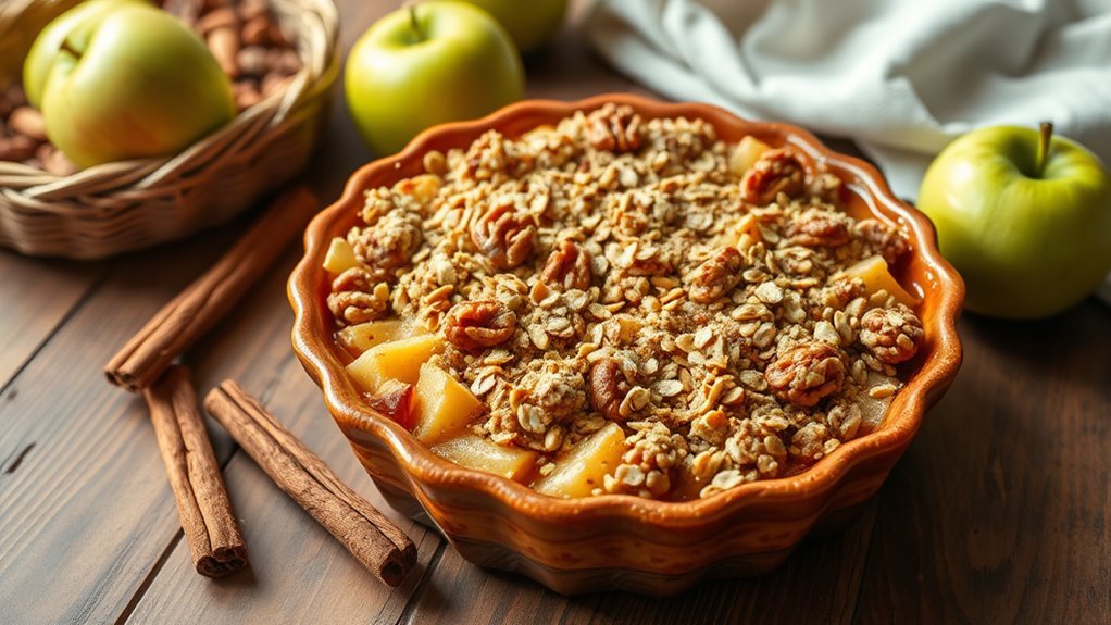 deliciously baked apple dessert