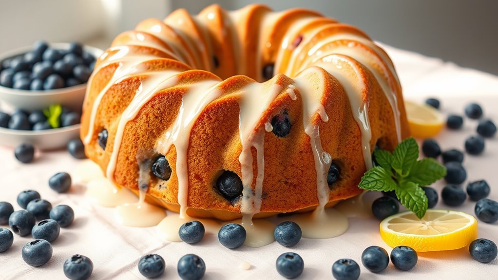 lemon blueberry flavored cake