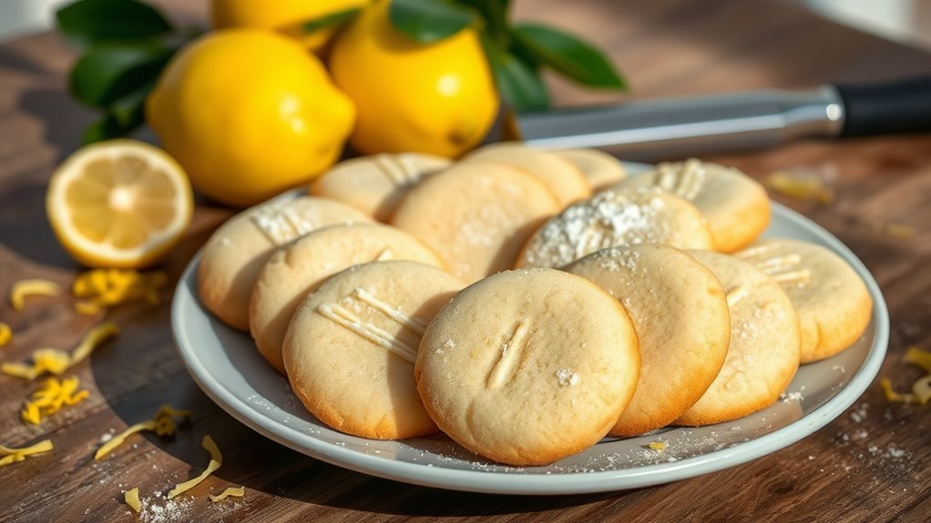 lemon zest flavored cookies