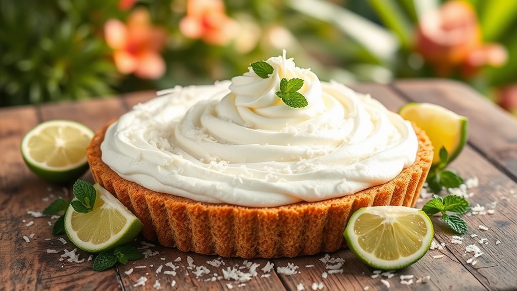 tropical dessert with citrus