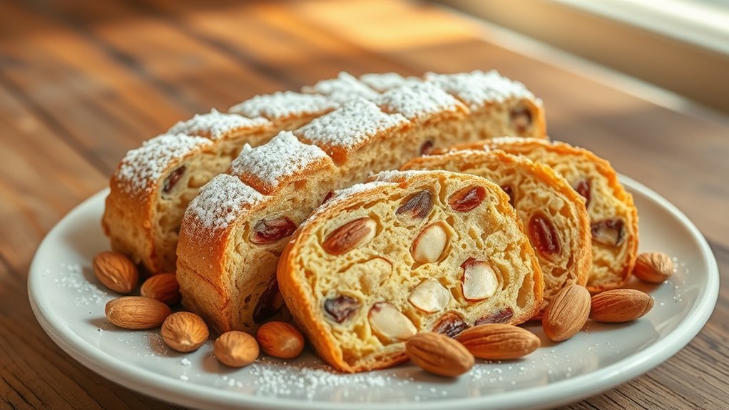 almond infused crunchy cookies