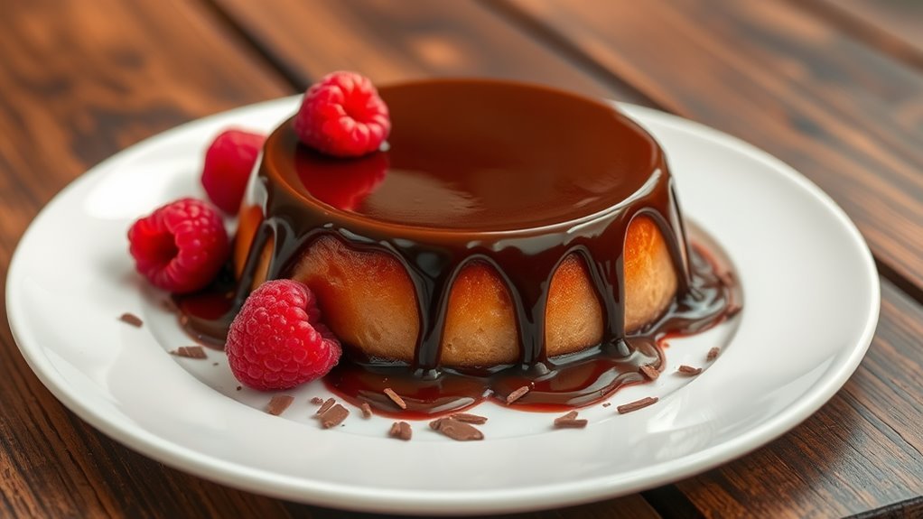 decadent chocolate flan dessert