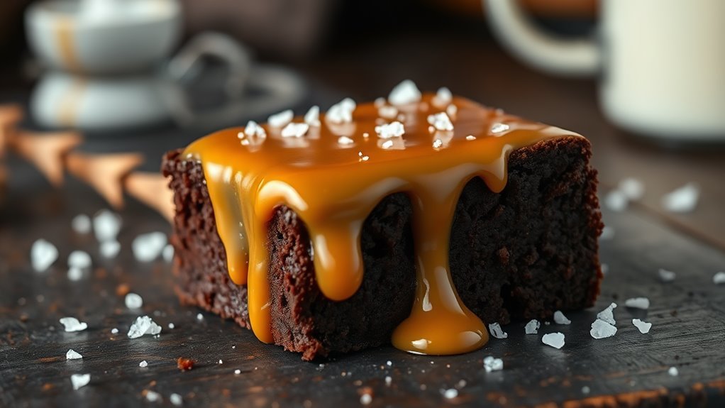 decadent salted caramel brownies