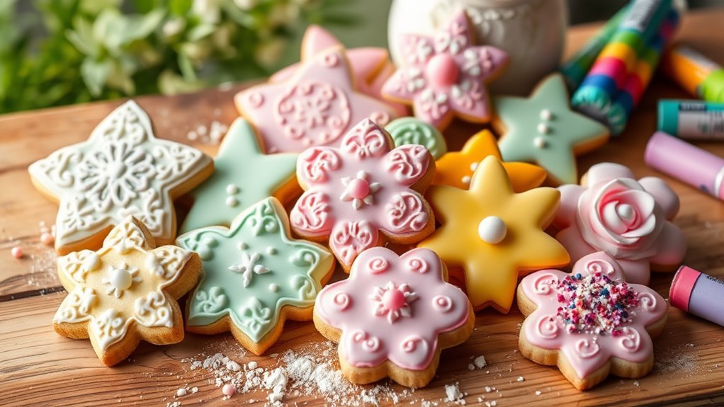 decorative royal icing cookies