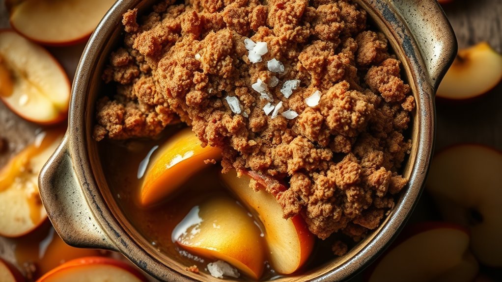 delicious dessert with apples
