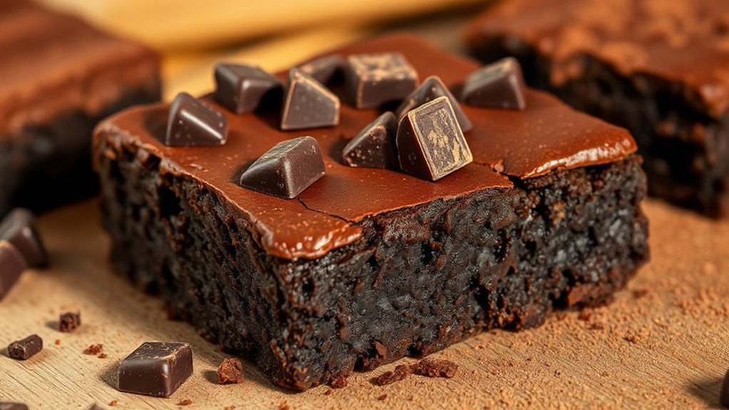 delicious homemade chocolate brownies