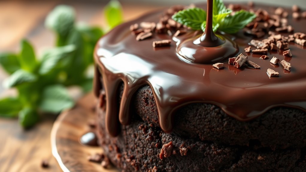 indulgent chocolate dessert topping