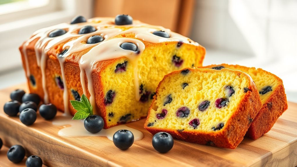 lemon blueberry flavored cake