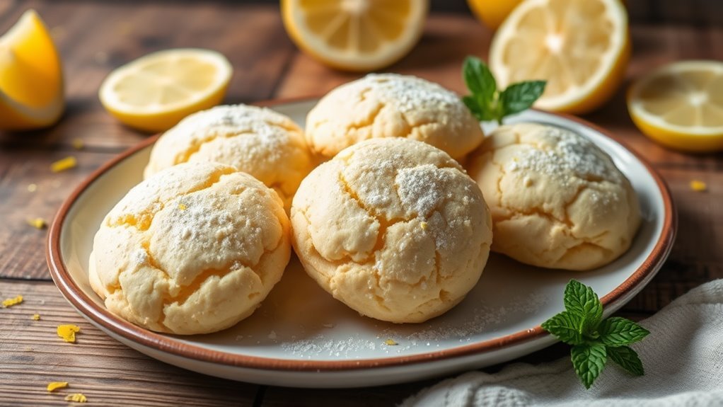 lemon flavored butter cookies