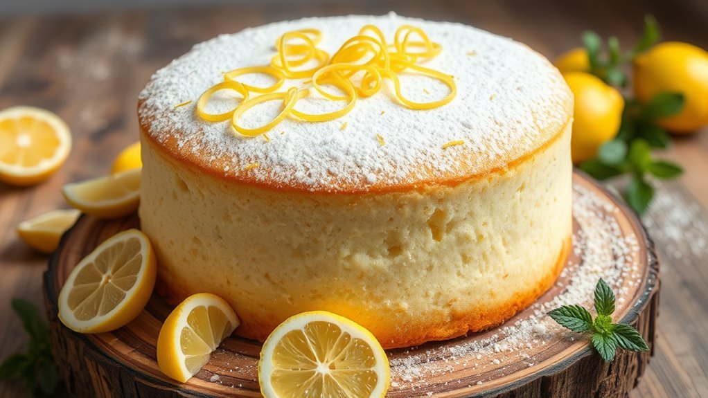 lemon flavored light dessert