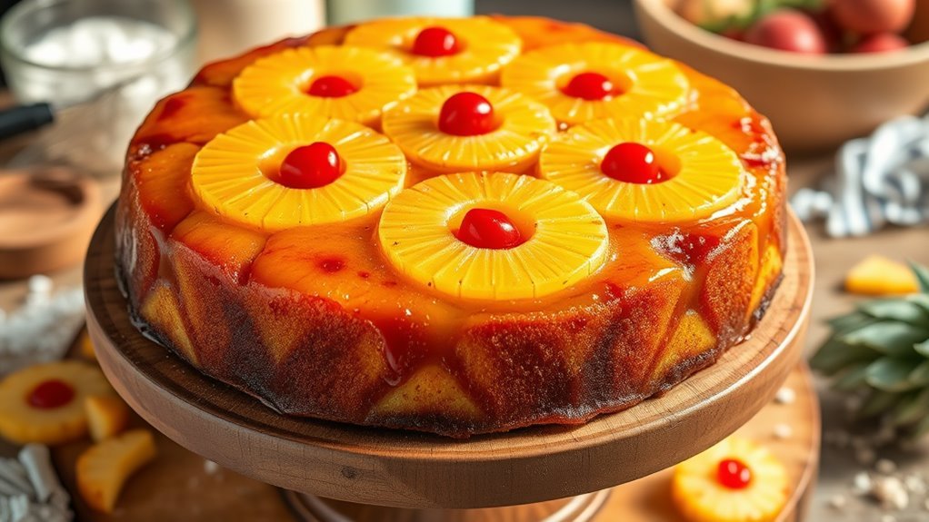 pineapple upside down cake recipe