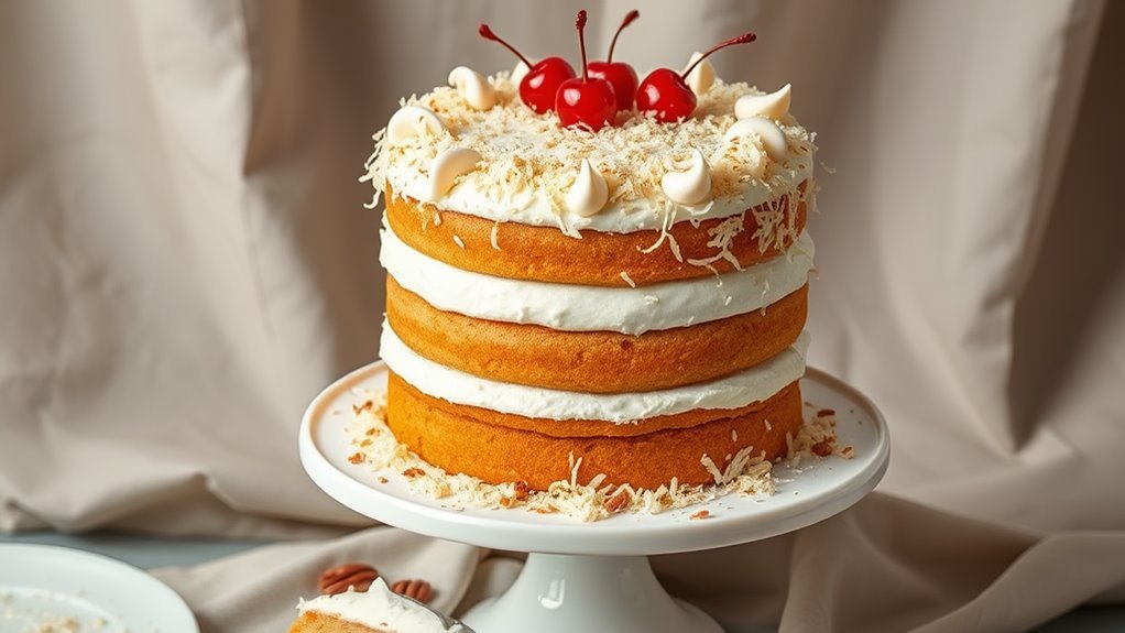 coconut flavored italian dessert delight