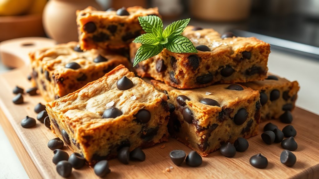 delicious chocolate chip blondies