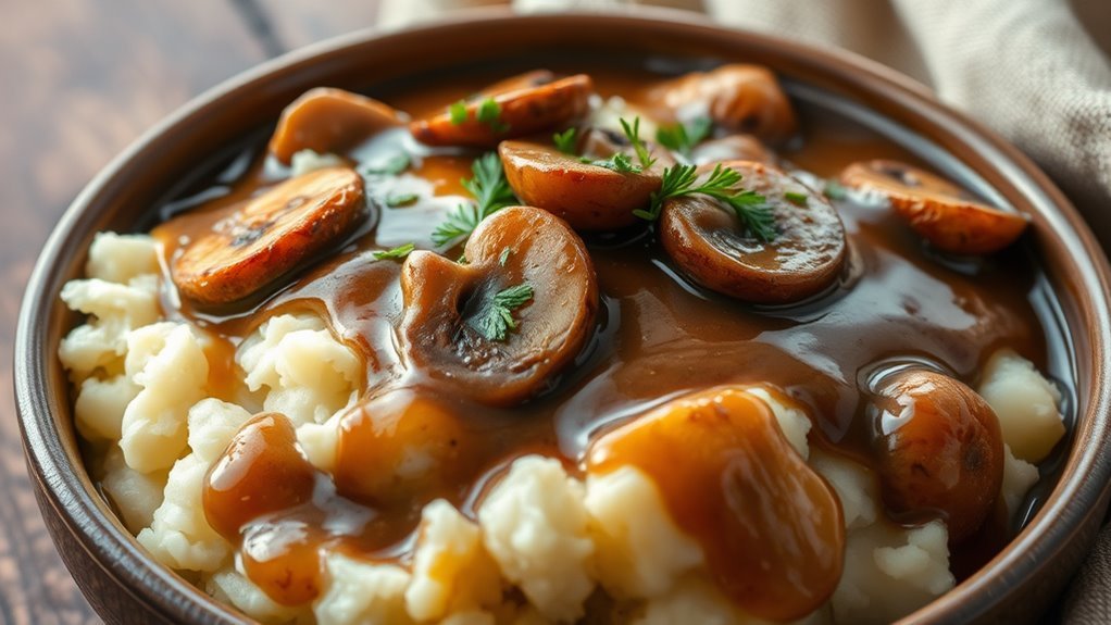 mushroom based savory sauce