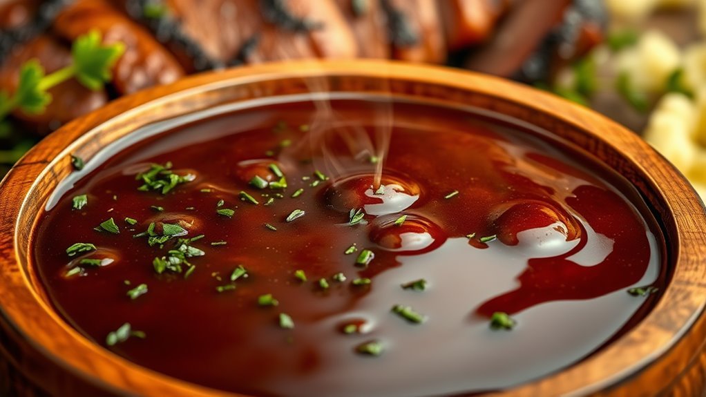 rich red wine gravy
